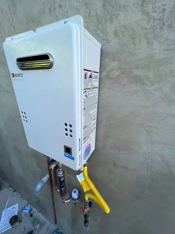 Tankless water heater installation for Campus Hill Farms homes